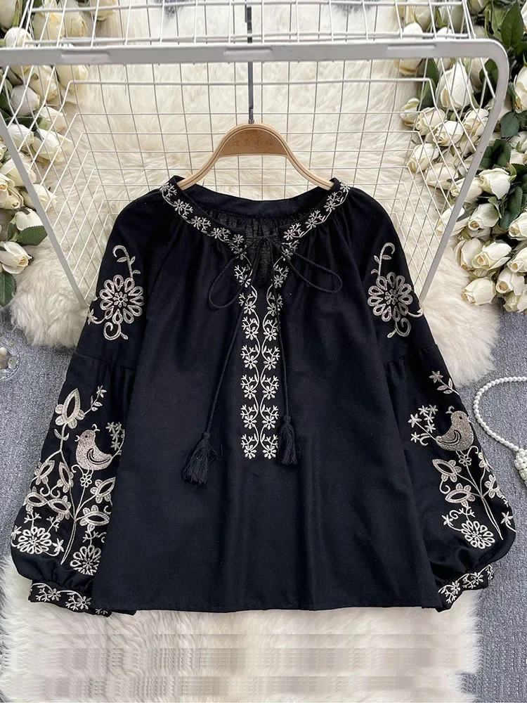 【人気完売】ORGUE オルグ Flower embroidery blouse Flower embroidery blouse