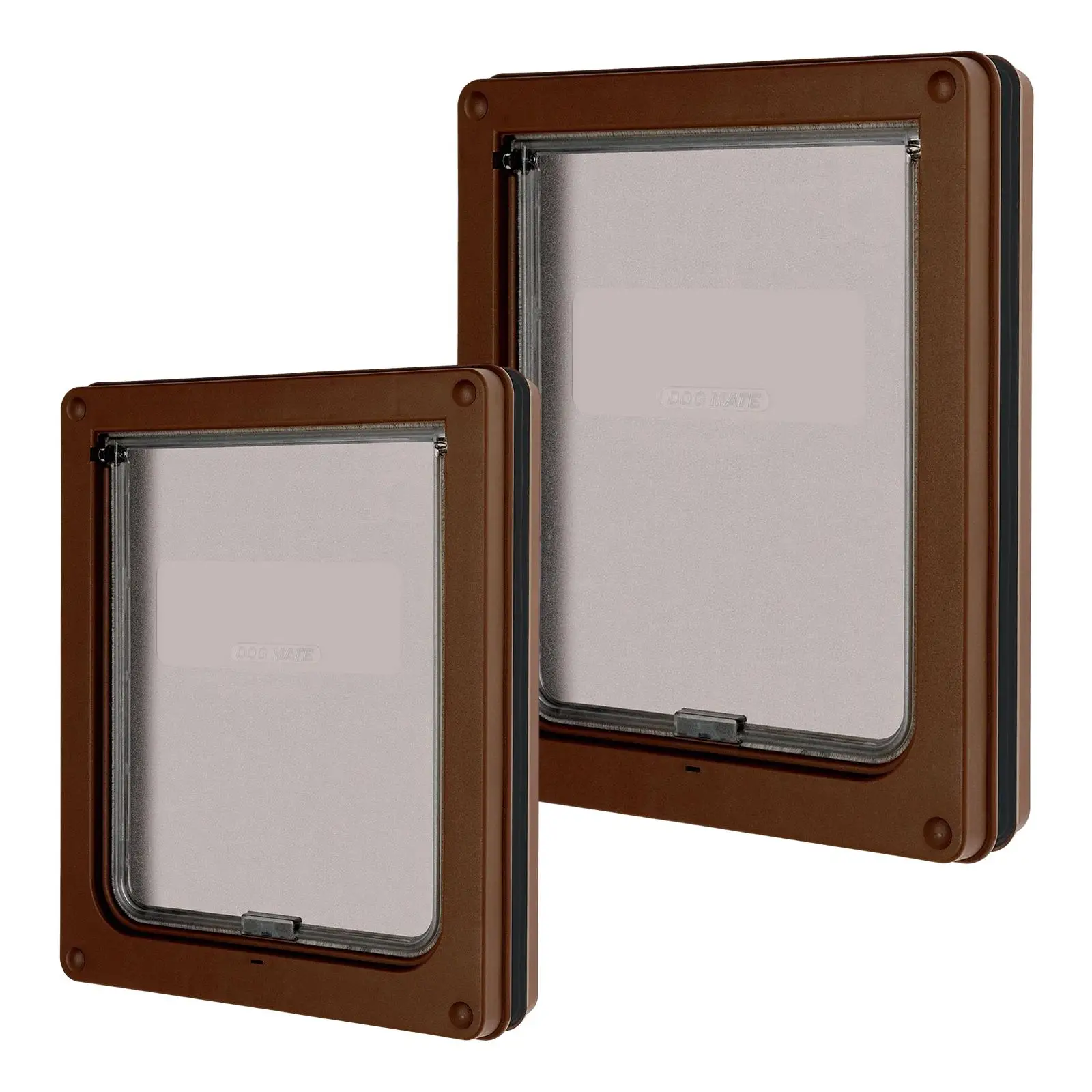 Pet Dog Flap Door Locking Easy to Install Entry Vertical Plastic Gate