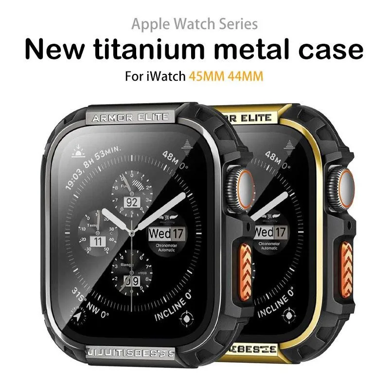 Titanium Protective Case with Glass Film
