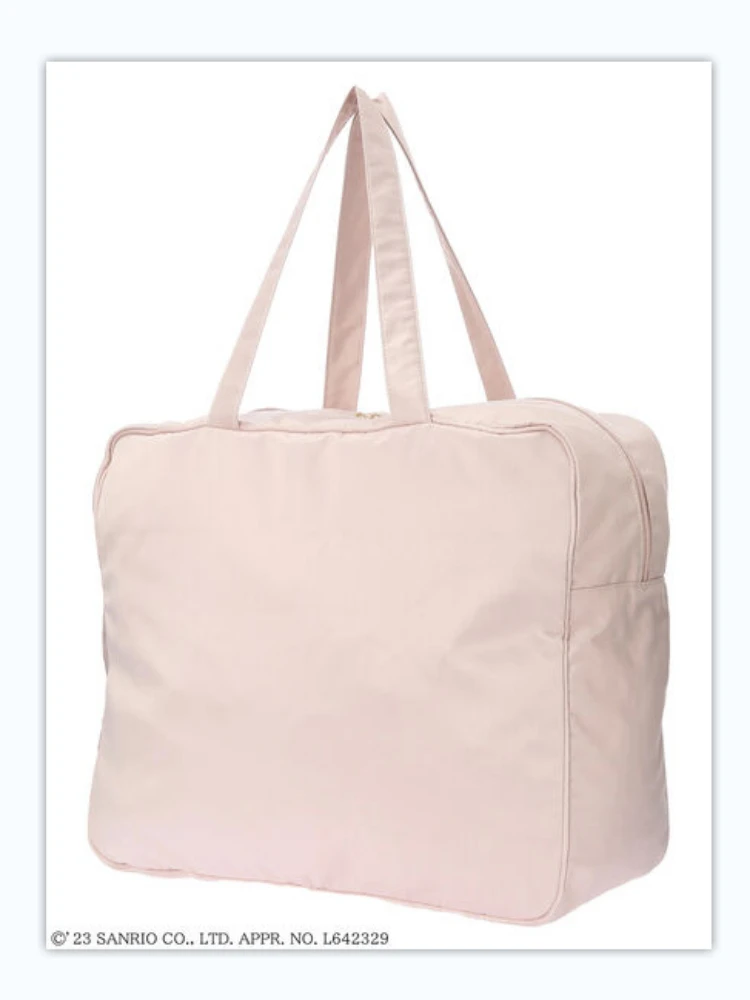 Japanese Sweet Cute Bow Women's Travel Bags Cosmetic Bag Fashion All-Match Satin Handbag Shoulder Bags Horizontal Square Bags