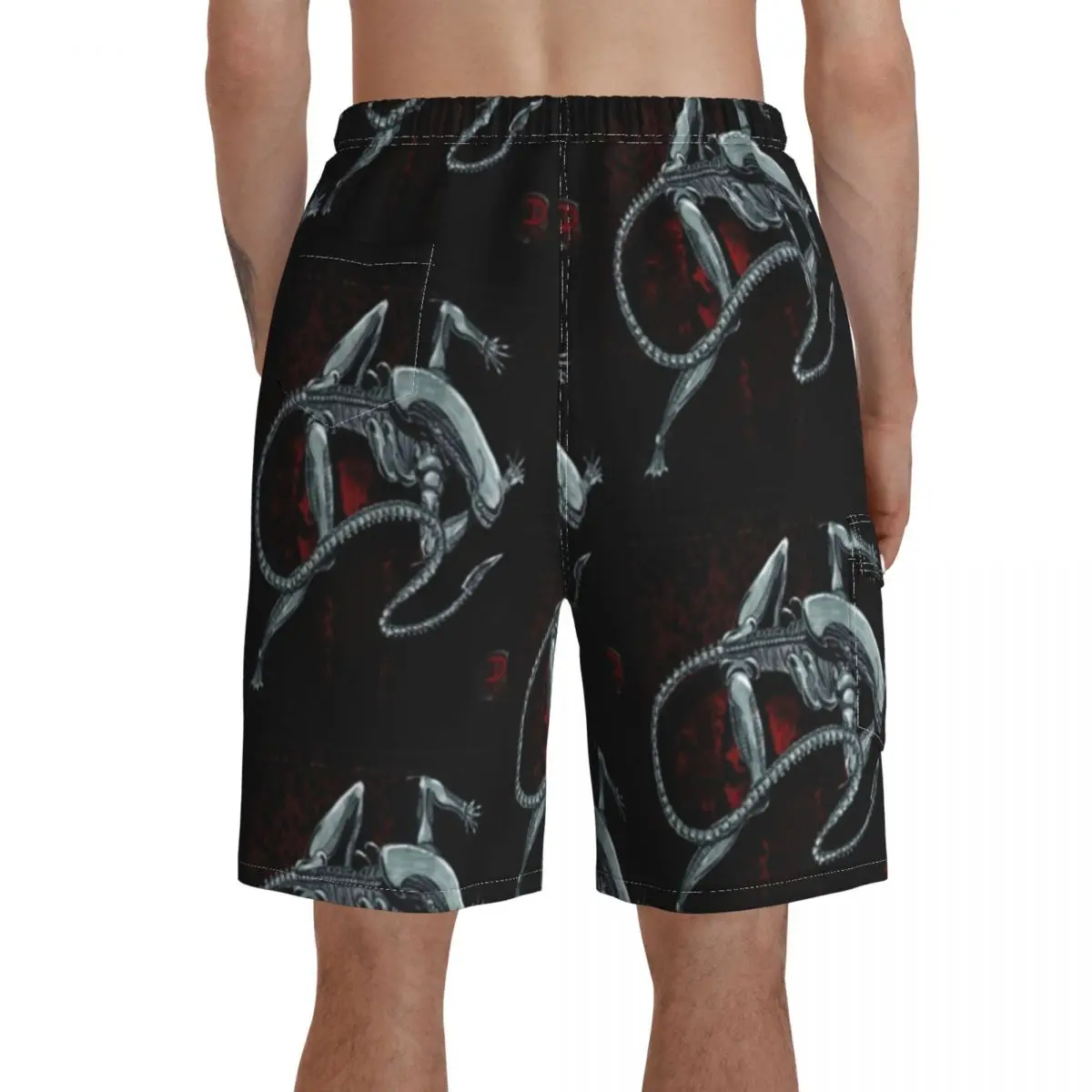 Xenomorph Board Shorts Polyester Swimming Trunks Beach Funny Men Swim Trunks 6