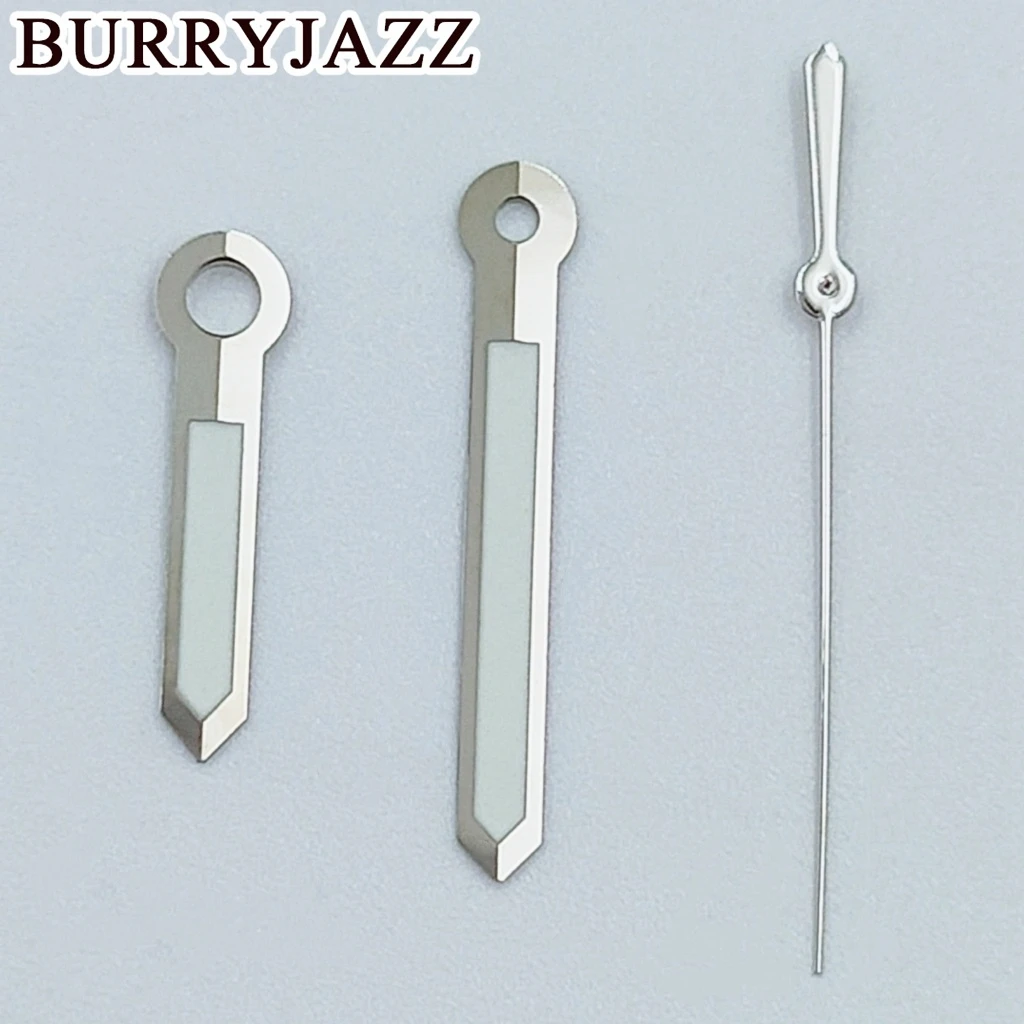 BURRYJAZZ NH35 NH36 NH38 7S26 7S36 4R35 4R36 Uhrzeiger Silber Rot/Silber Blau/Silber Grün/Silber Gelb Zeiger Grün Leuchtend – Detail 8