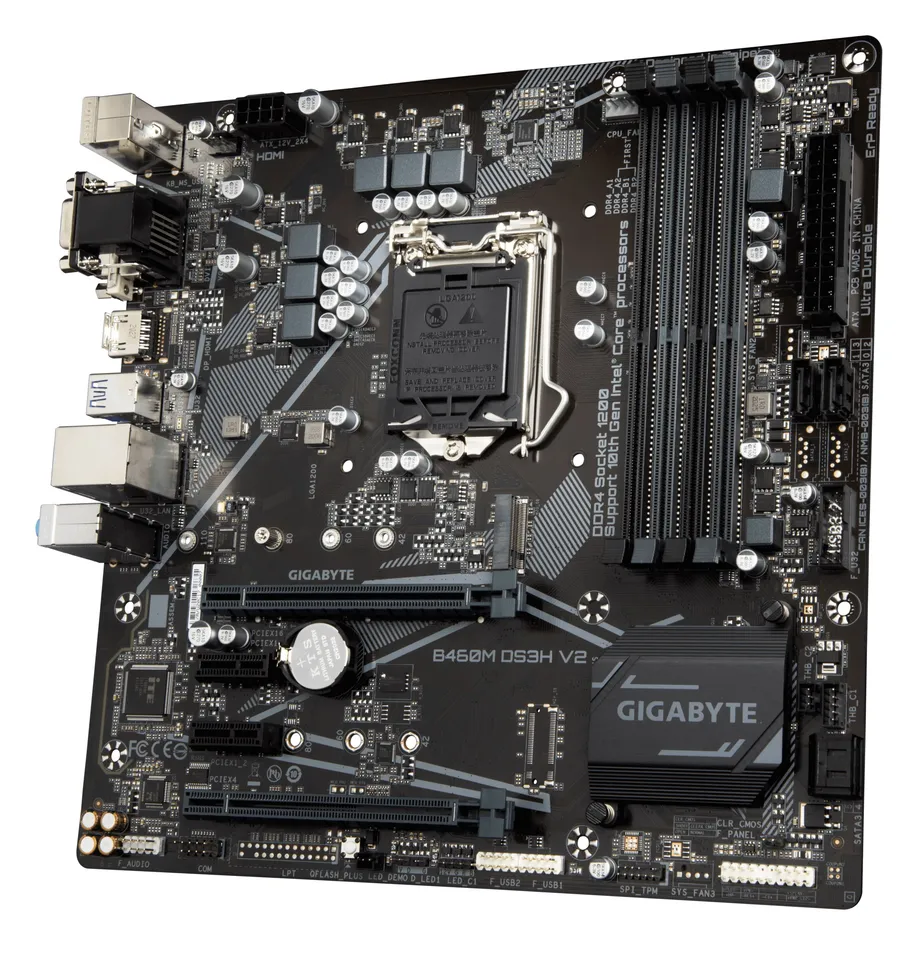 GIGABYTE B460M DS3H V2 マザーボード LGA 1200 Intel H470 Micro-ATX