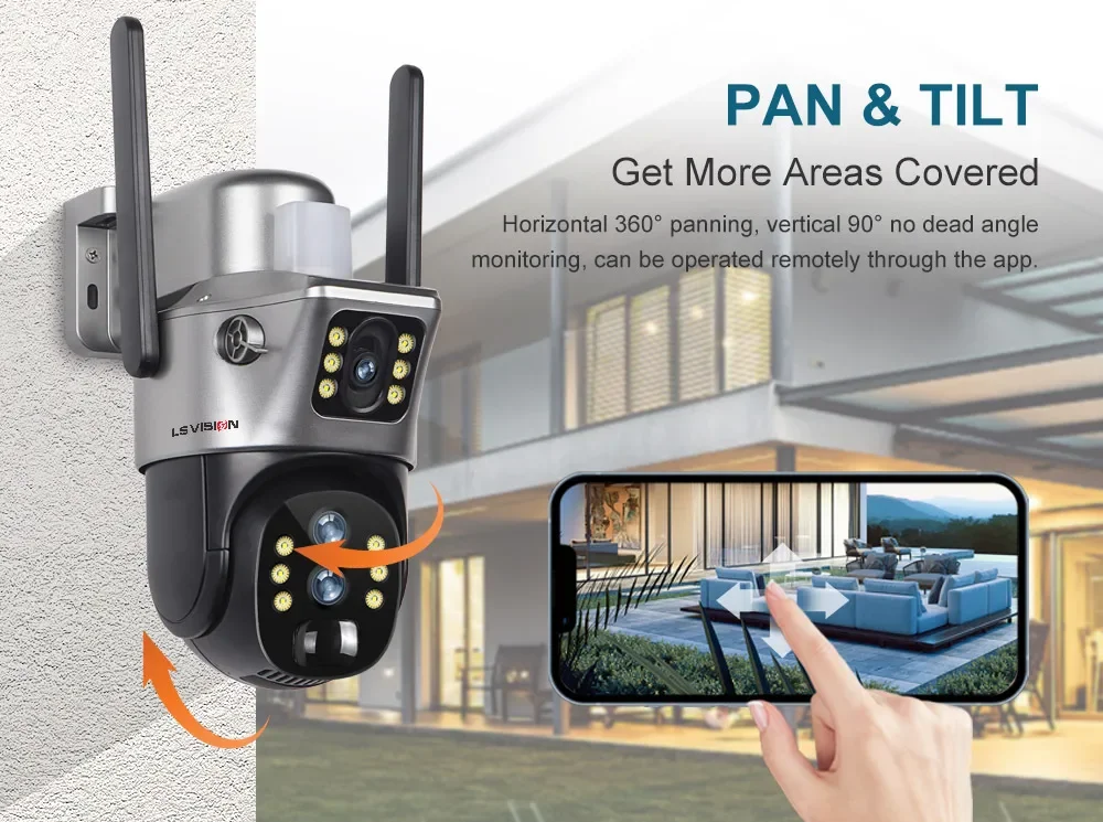 12MP Dual Screen 4G SIM Solar Camera Wifi Outdoor 10XZoom PTZ IP Camera PIR Huma