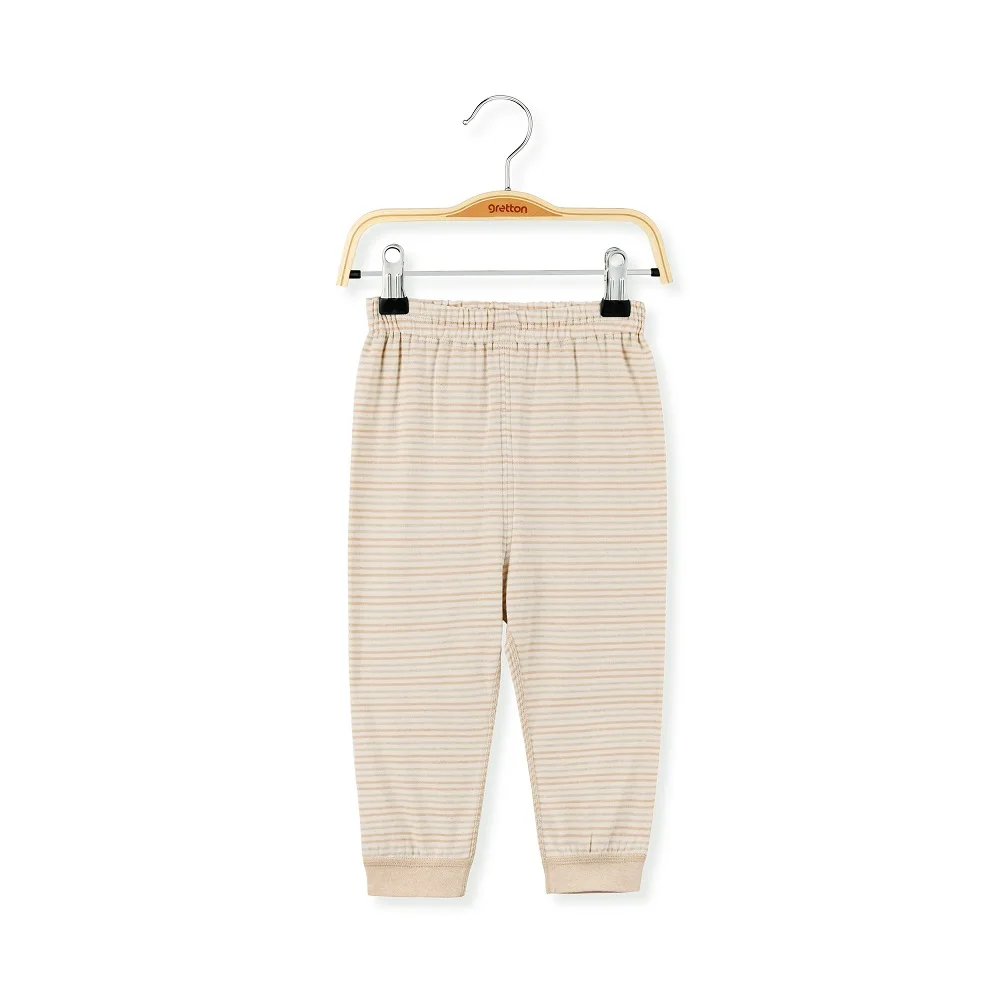 0-2 Years Sleepwear Spring Autumn Boys Girls 100% Natural Colored Cotton Striped Thermal Baby Pyjamas Kids Home Wear Pajamas