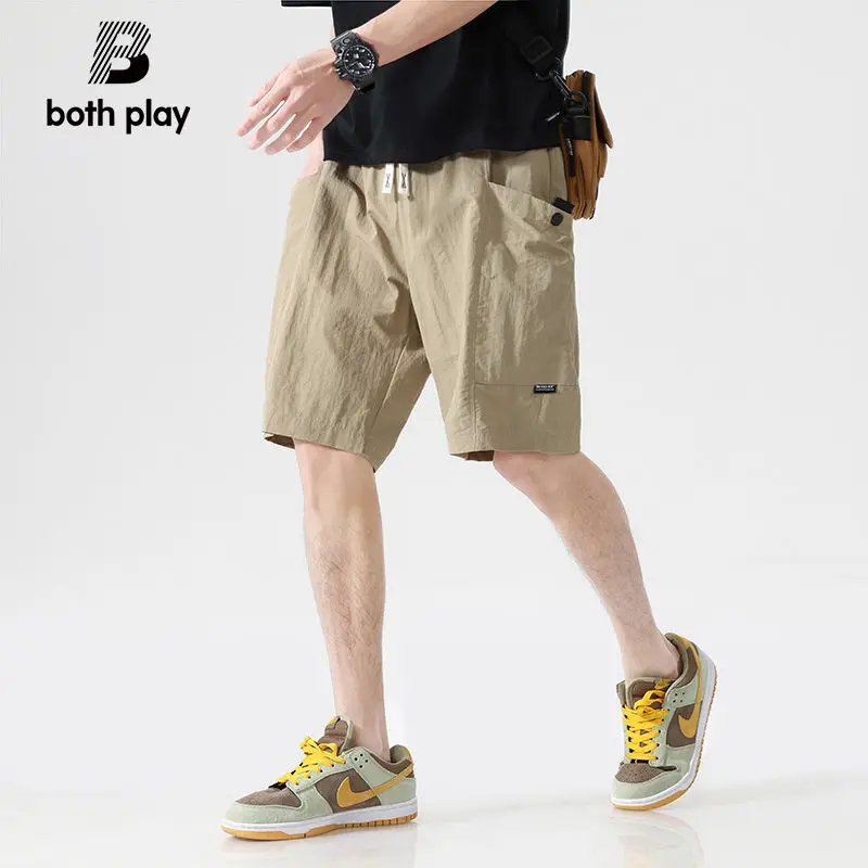 New Summer Shorts Men Wear Summer Ice Silk Casual Sports Workwear Five-point Mid-sized Pants 6