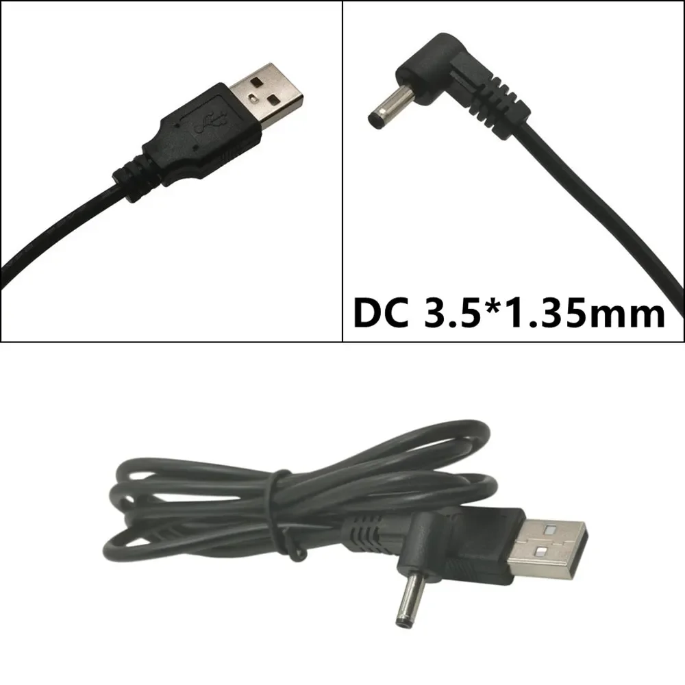 USB 2.0 A Male To 3.5x1.35mm 3.5mm Plug Barrel Jack 5V DC Power Supply Cord Adapter Charger Cable 3.5*1.35mm