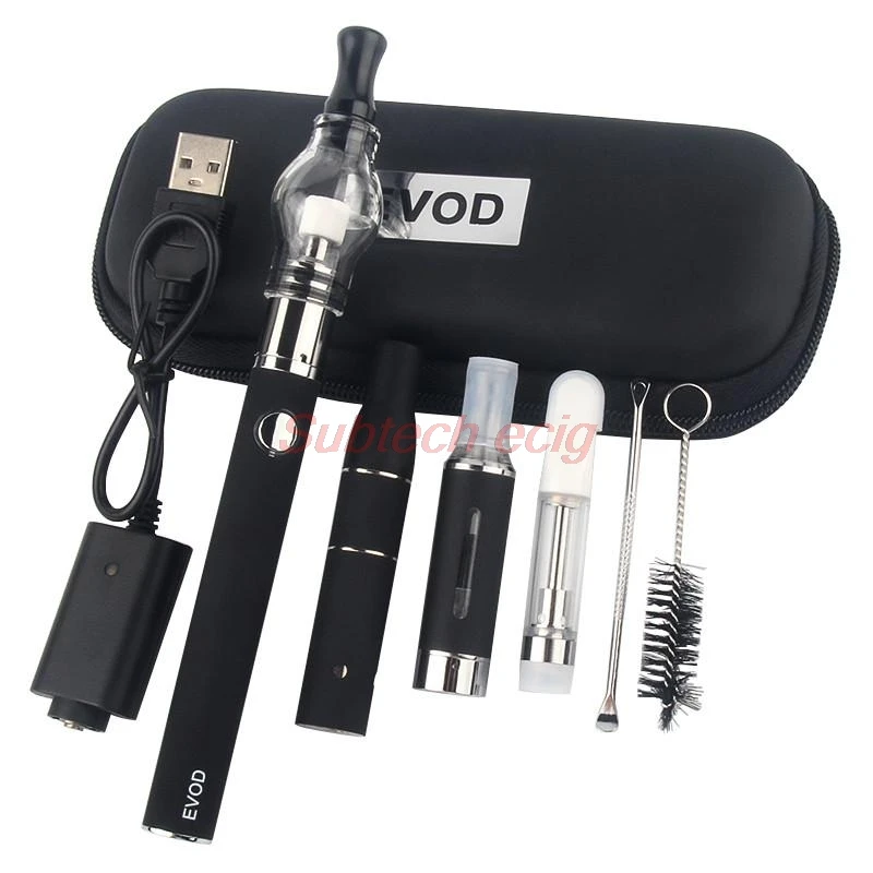 

4 in 1 Vaporizer Evod Vape Pen Starter Kits with CC-ELL Ago G5 Dry Herb MT3 Eliquid Glass Globe Wax Atomizer 4 in 1 Vaping Ecigs