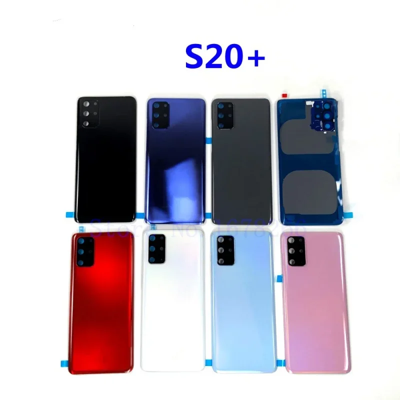 Phone Back Cover Glass Phone Back Cover Back Glass For Samsung Galaxy S20 G980 S20+ Plus G985 S20 Ultra G988 S20U Back Panel Battery Glass Cover Rear Door Housing Case