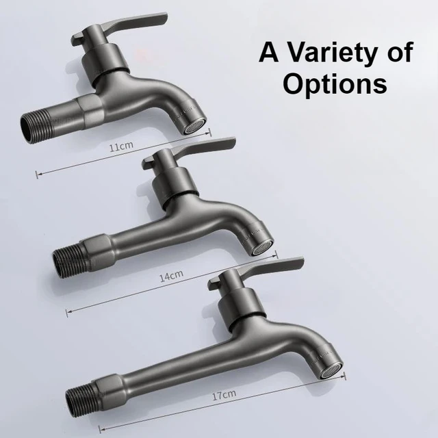 Balcony Mop Pool Faucet Copper Washing Machine Tap Wall Mounted Single Cooling Basin Faucets Household Quick Open Faucet 4