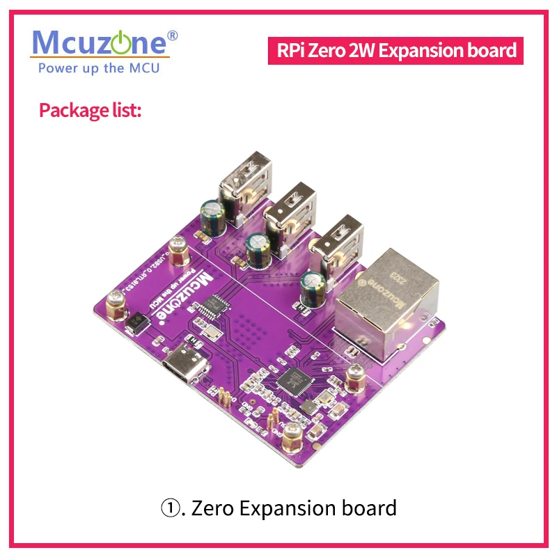 拡張カード Raspberry Model B RPi0 3U1GE、Raspberry pi zero2 W ギガビットイーサネット拡張