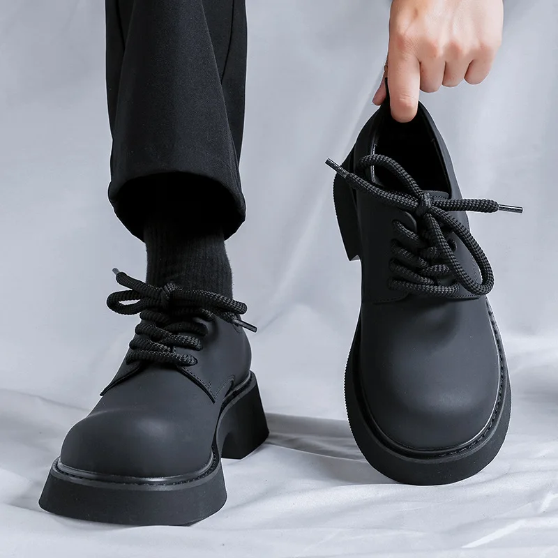 Men's Elevated thick high quality Dress Shoes gentleman Office Formal Shoes for Male Wedding Party Casual fashion Comfortable