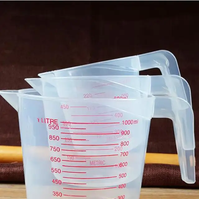 New 1l Plastic Measuring Jug Cup Graduated Surface Cooking Bakery Container  School Learning Stationery Laboratory Supplies - Beaker - AliExpress