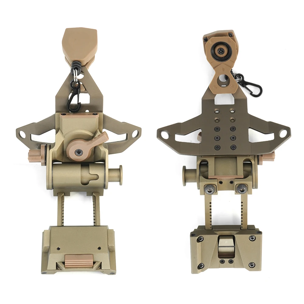 전술 L4G30 NVG 마운트, 3 홀 브래킷, 랜야드, 헬멧 NVG 사냥 액세서리, 금속 소재