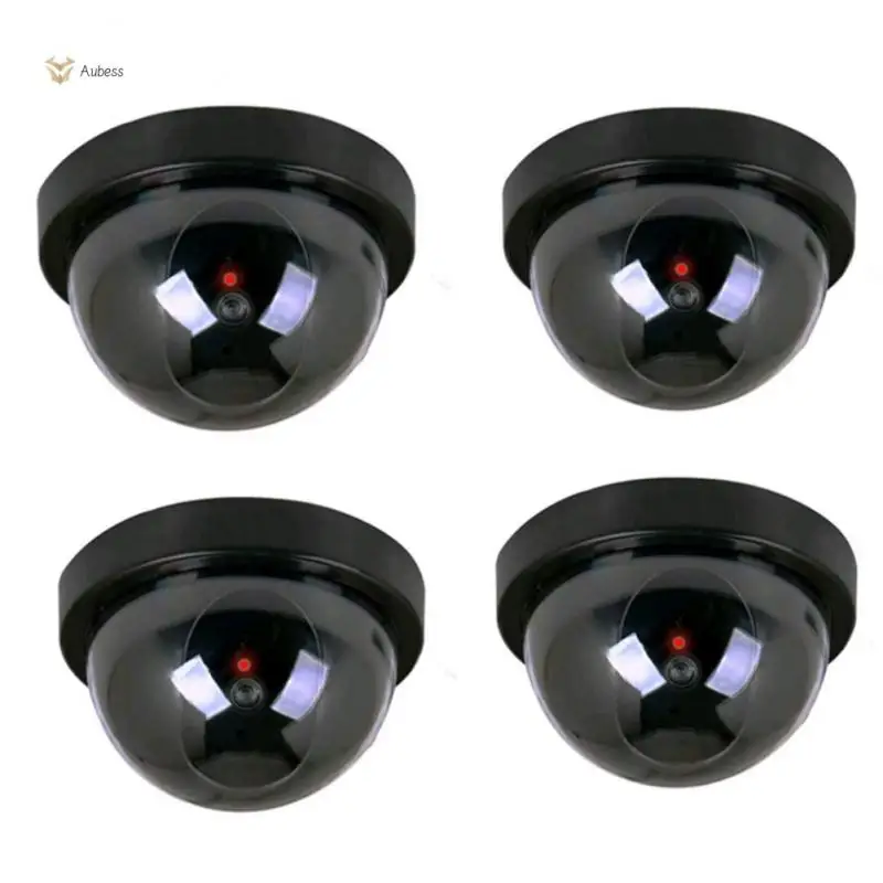 

Simulation Camera Fake Dome Camera CCTV Security Camera Indoor With Flashing Red Dummy LED Light Fake Surveillance Camera