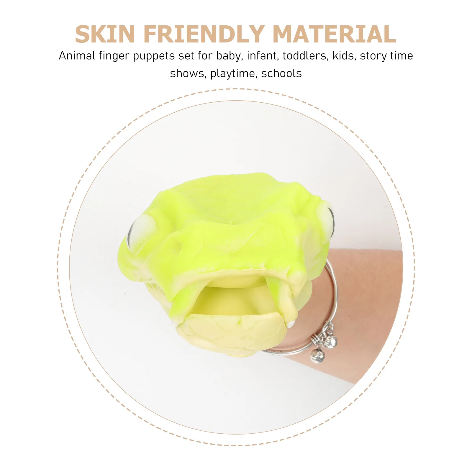 실물 같은 관절형 눈뱀 손가락 인형 - 어린이, , 영아를 위한 두뇌 발달 학습용 재미있는 가족 시간