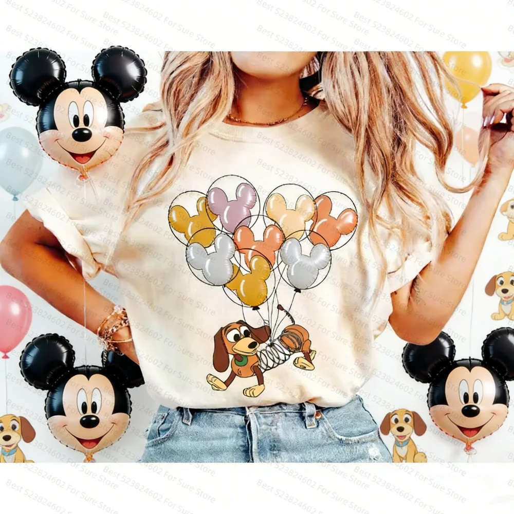 T-shirt Slinky Dog & Ballons Mickey Pastel | Disney Toy Story