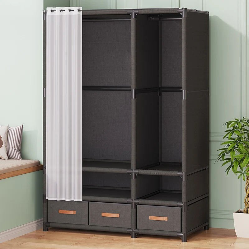 

Шкаф для дома и спальни, прочный, пыленепроницаемый шкаф, простой тканевый гардероб, органайзер для гардероба