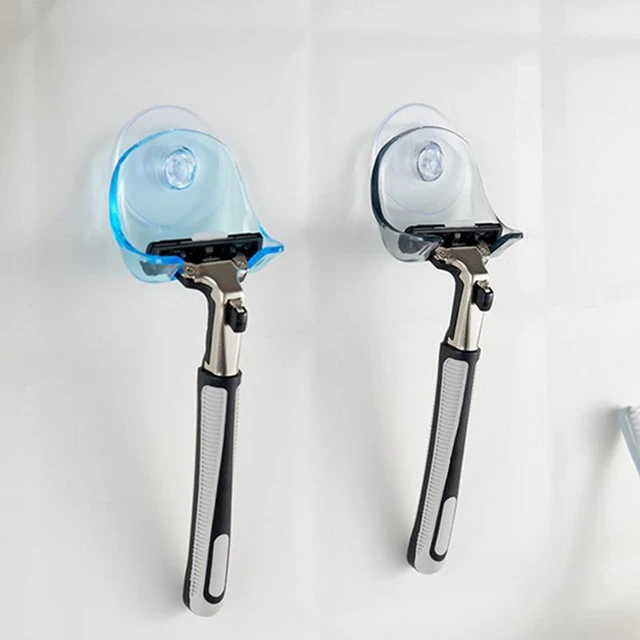 Razor Suction Cup Holder Suction Hooks For Shower Wall Damage Free