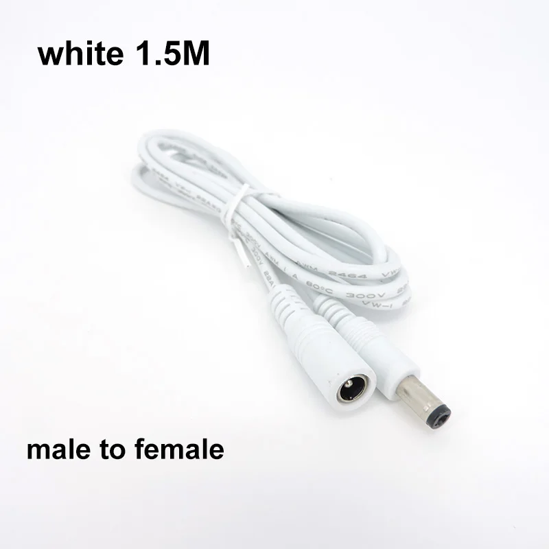Cavo Di Prolunga DC 5.5x2.1 Mm Maschio A 5.5x2.5 Mm Femmina, 30 Cm, 22 AWG, Per Telecamere E Router
