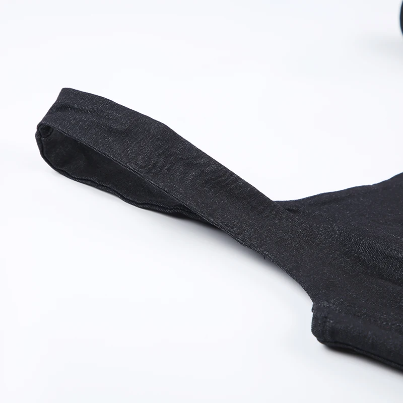 Women Tank Top with Scarf Fashion Basic Sleeveless Button Up Vest Tops Streetwear Vintage Gray Square Collar Camis