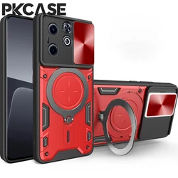 Shockproof Bracket Phone Case Cover for Tecno Camon 30 Pro (Red)