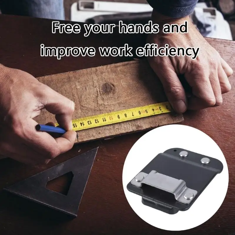 12PF Versatile Clip-On Tape Measure Clip Hanger Clips For Carpenters Professionals