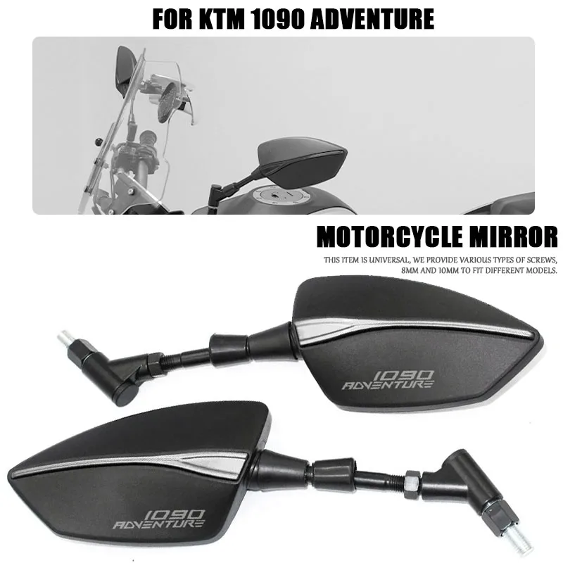 Universial 8Mm 10Mm Specchietto Retrovisore Per Scooter Specchietto Retrovisore Laterale Convesso Per 1090 Adventure 1090 Adv