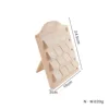 1 pièce Présentoir à bijoux en bois pour boucles d'oreilles, bagues et cadres photo, avec plateau de rangement en velours, accessoires de présentation pour comptoir de magasin