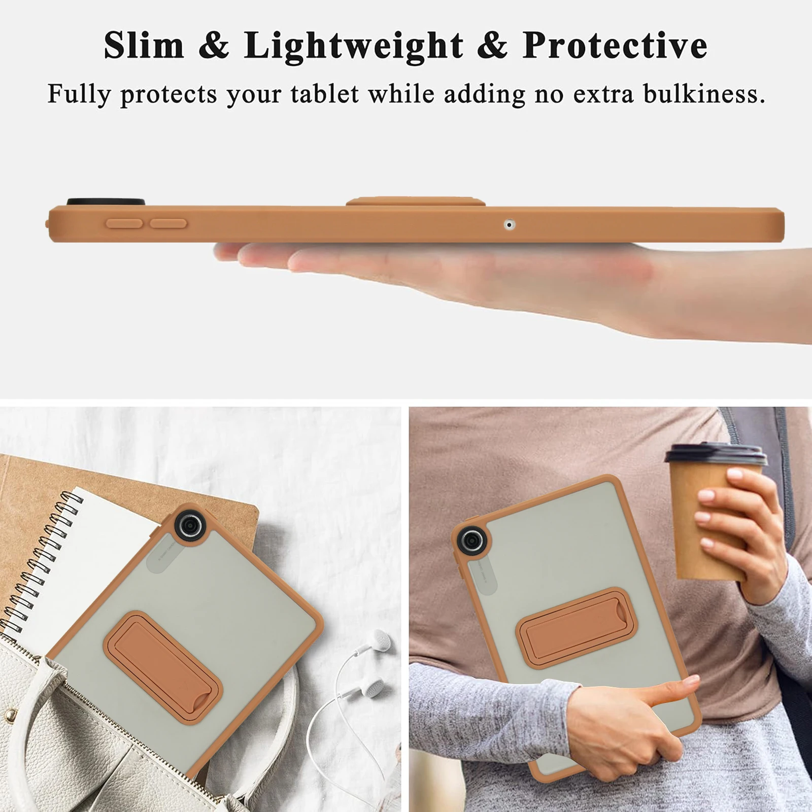 Durable 9.7 Tablet Case with Kickstand – TPU + PC Hybrid Skin-Touch Protective Shell