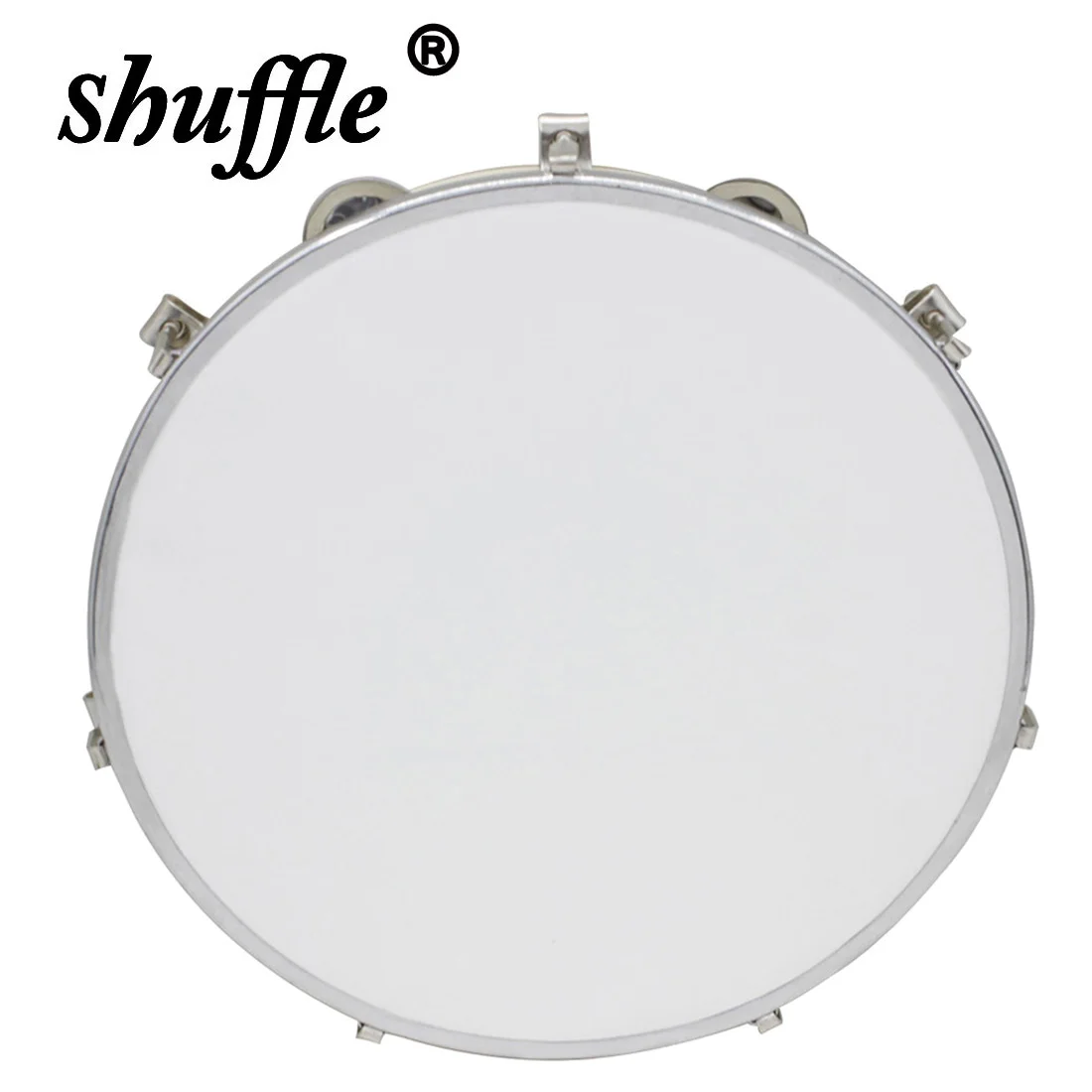 10 Inch Tambourine Hand-Rocking Bell Drum Wooden Tambourine Orff Percussion Instruments Children's Music Toys Kids Gifts