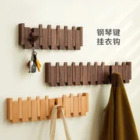 Nordic Furniture Piano Key Coat Rack Solid Wood Personality Coat Racks for Hanging Clothes Wall Hanger for Hanging Clothes 1