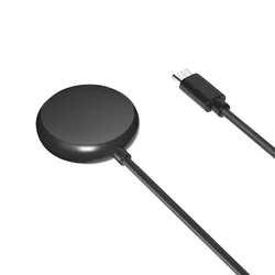USB - C Fast Charger Cable for Smartwatch - 1 Meter Replacement Charging Cable (Black TypeC)