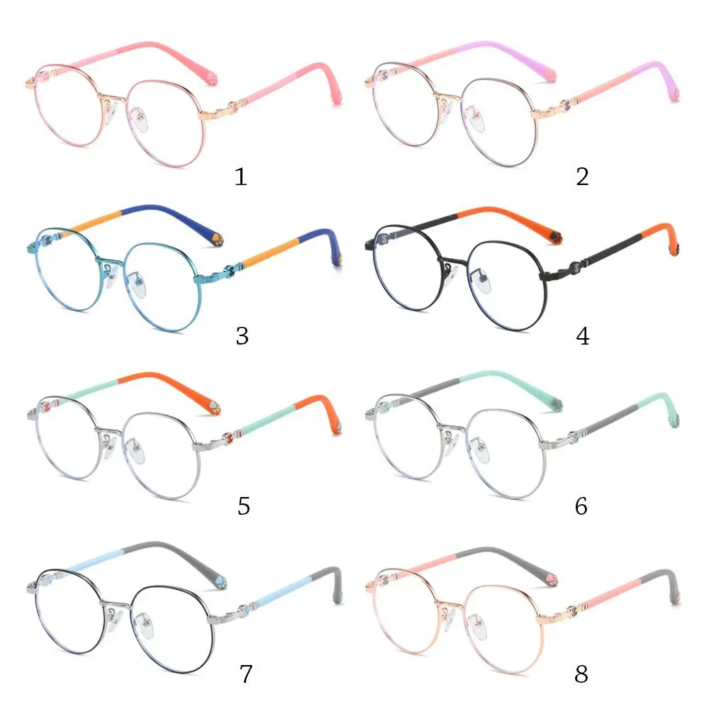 Boys Girls Eye Protection Computer Online Classes Kids Glasses Comfortable Eyeglasses Ultra Light Frame Anti-blue Light
