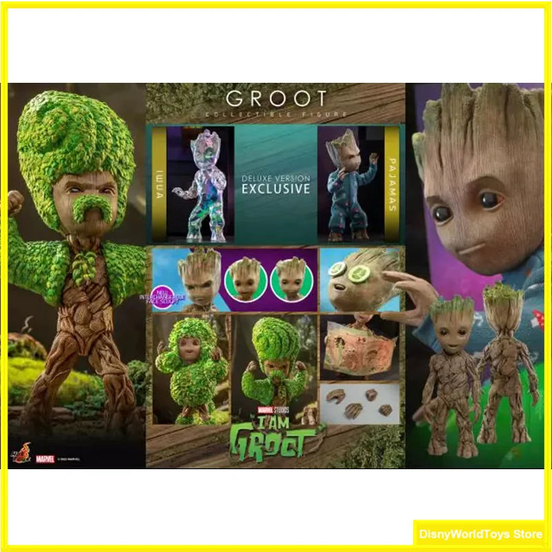 

100% Original HOTTOYS HT TMS089 1/6 Groot Super Hero Cute Little Tree Man Full Set About 26CM In Stock Anime Action Figures Toys