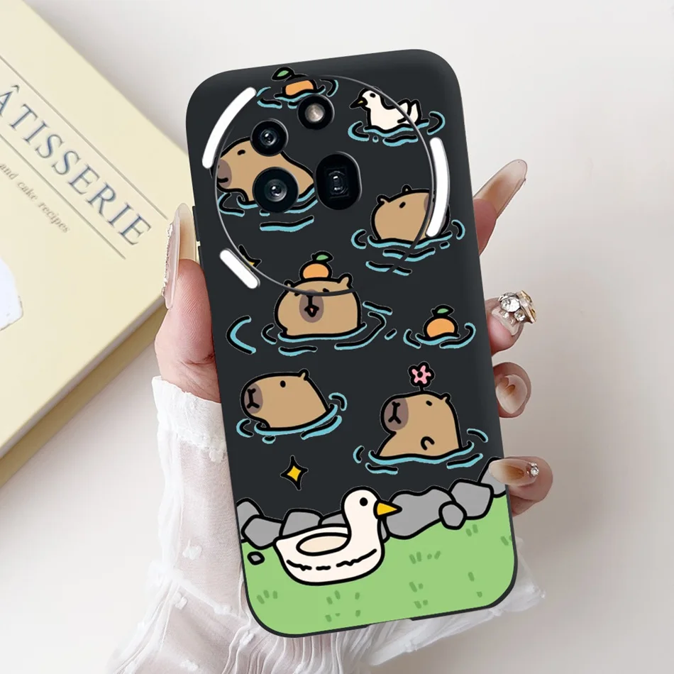 Cute Cartoon Black Silicone Soft Phone Case Bumper