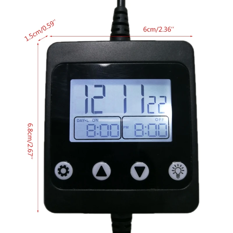 5V-30V LCD 디스플레이 실내 조명 컨트롤러 희미한 디지털 프로그래밍 가능 타이머