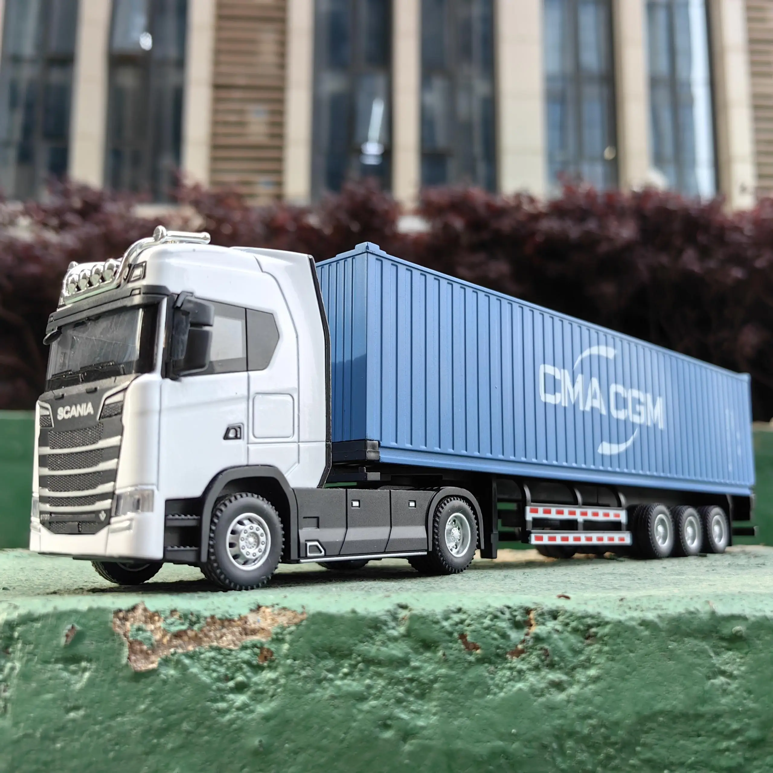 white blue Container