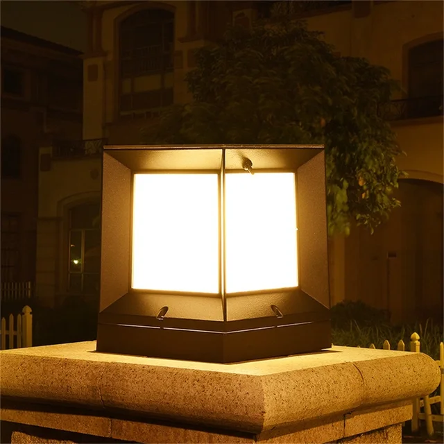 APRIL Solar Modern Wall Outdoor Cube Light