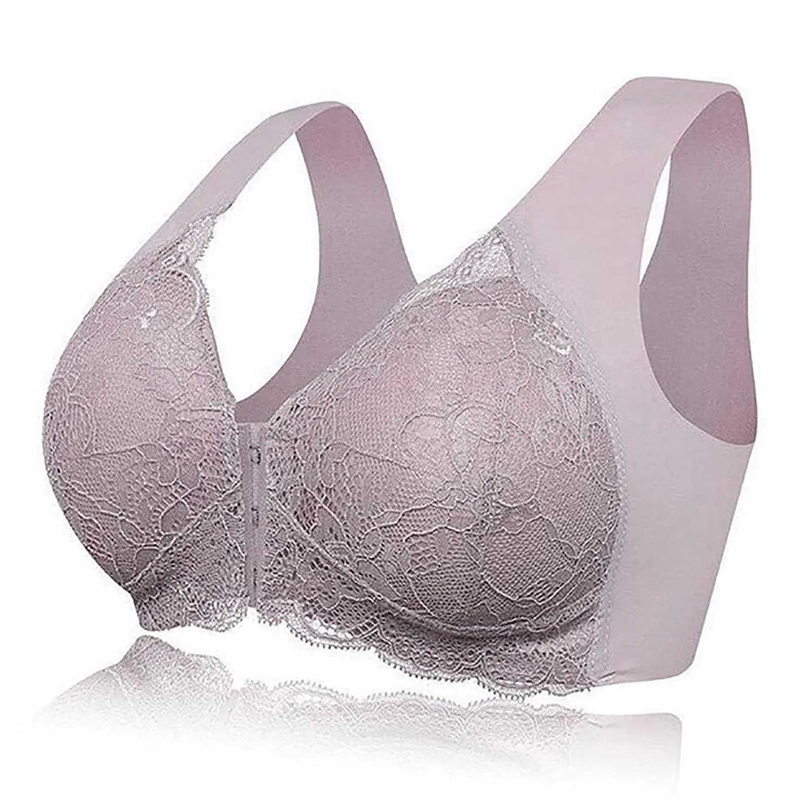 2022 Underwear Women Front Closure Button Bra without padding