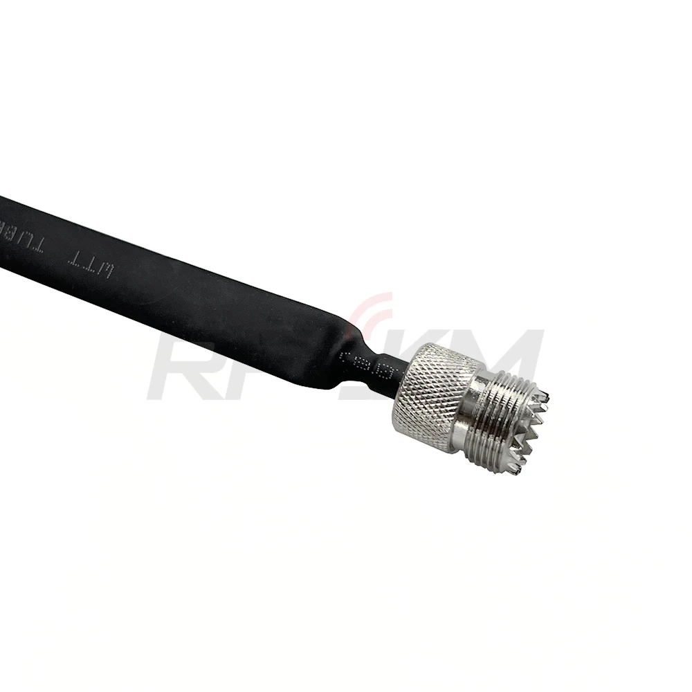 Window/Door Pass Through Flat RF Coaxial Cable SO239 UHF Female to UHF Female Male  PL259 50 Ohm RF Coax Pigtail Extension Cord