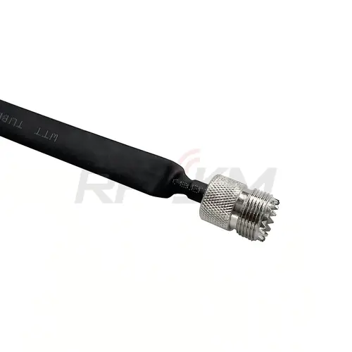 Window/Door Pass Through Flat RF Coaxial Cable SO239 UHF Female to UHF Female Male  PL259 50 Ohm RF Coax Pigtail Extension Cord - Image 4