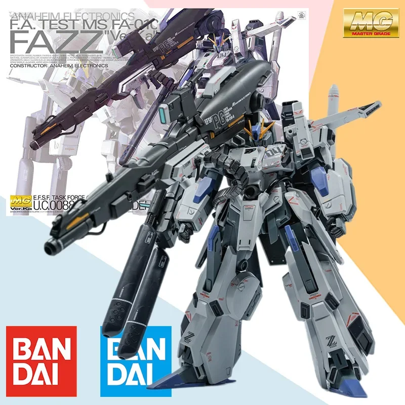 

Bandai Original BOX MG MASTER GRADE GUNDAM 1/100 GUNDAM FAZZ VER.KA Aninm Action Figure Assembly Model Kit Toy Gift for KID