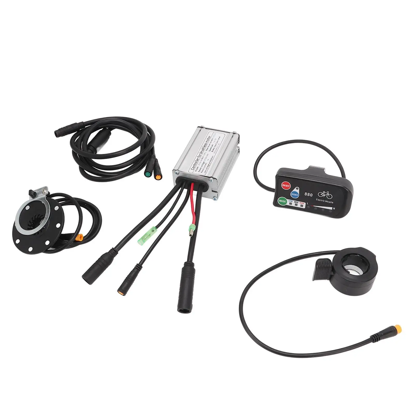 LCD 디스플레이 패널 옵션 포함 전기 자전거 변환 키트, DC 36V, 48V