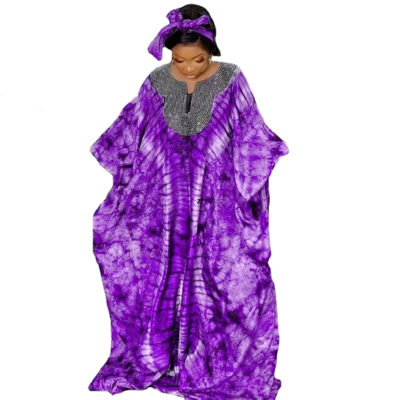 

African Dresses For Women Muslim Long Maxi Dress New Fashion Africa Dress For Woman Soft Shining Africa Clothing And Scarf