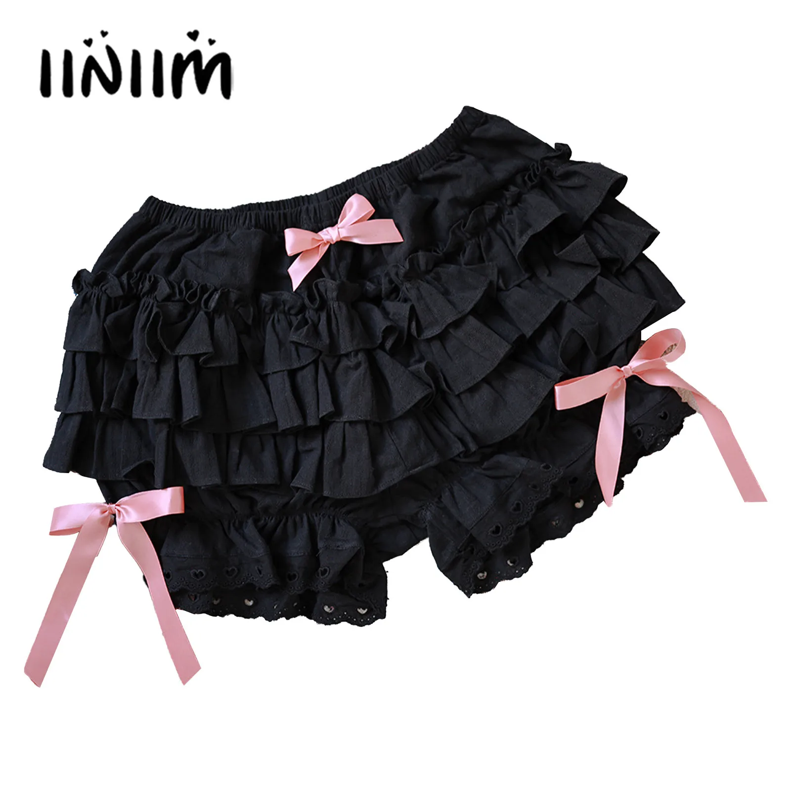 Don't miss the campaign Womens Vintage Victorian Pumpkin Shorts Trim Ruffle Selling Lace Layered