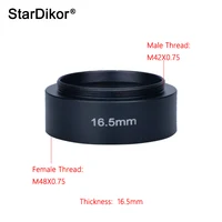 StarDikor M48-M42 (16.5mm) M48X0.75 Female Thread To M42X0.75 Male Thread Telescope Adapter Metal Ring For ZWO/QHY Cameras 1