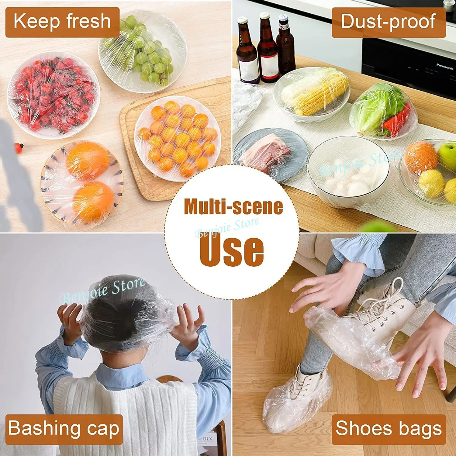 

Food Bags Plastic Bag Transparent Pe Vetgetable Disposable Saran Wrap Plastic Bags Kitchen Storage Clearance