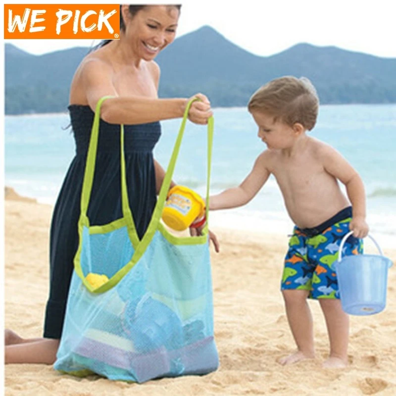 Drástico Catedral travesura Bolso de playa para bebé y mujer, bolsa de malla de gran tamaño, bolsa de  mensajero, almacenamiento de herramientas de juguete, bolsa de hombro para  niños| | - AliExpress