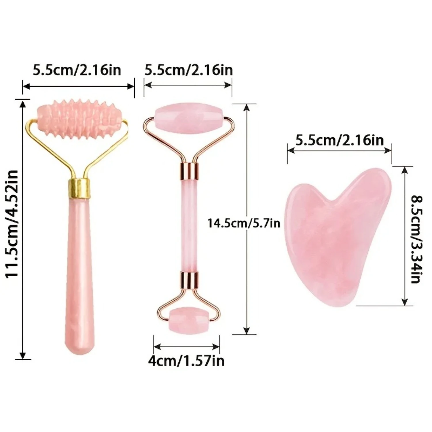 Pink 3-in-1 Facial Massage & Skincare Beauty Kit